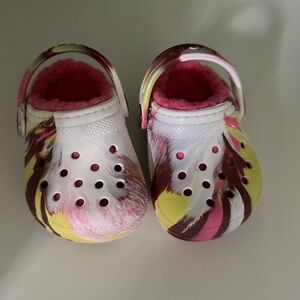 Crocs Toddler Classic Lined Marbled Clog